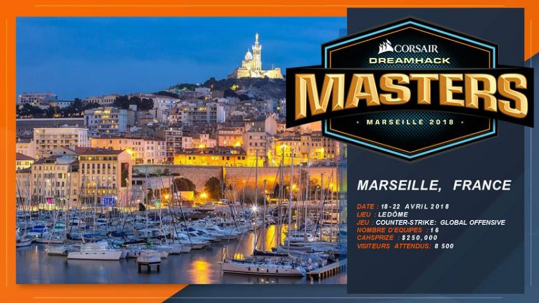 Следующий DreamHack Masters состоится в Марселе